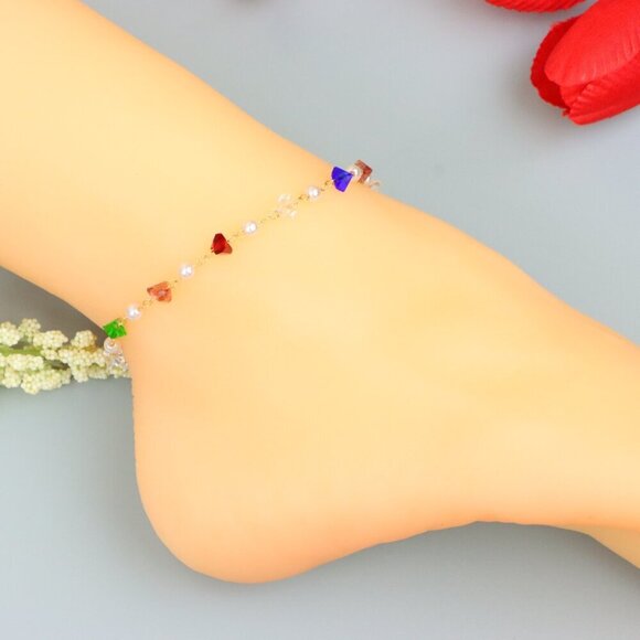 "Handmade Anklet – A Stylish Choice for Women, Thoughtful Gift Idea, EVCH1394 - Picture 1 of 10